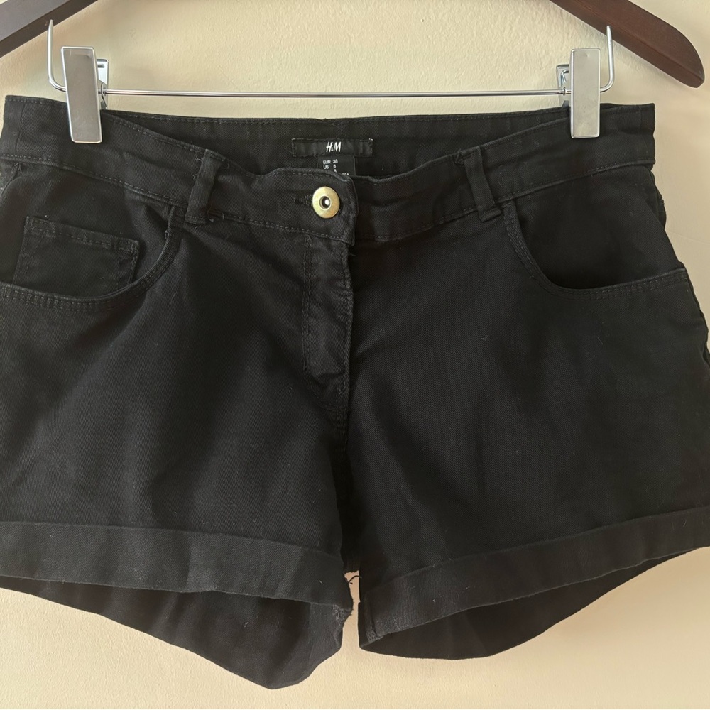 H&M - Cuffed Denim Shorts - 8